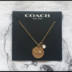 Coach Pendant Necklace w/ original gift box + dust bag